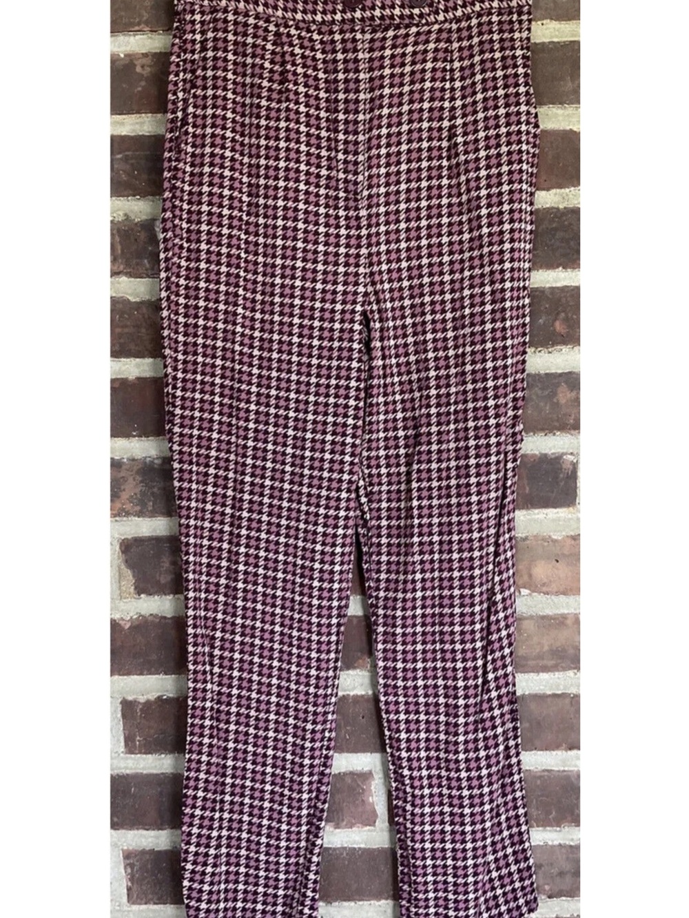 Cotton:On Checkered High Waisted Houndstooth Pants Size 8